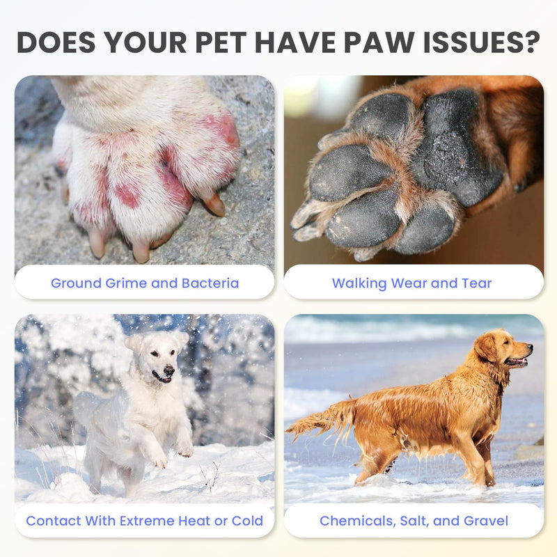 Dog Paw Pad Balm 2 oz | Heals & Moisturizes Dry, Cracked Paws | All-Natural, Safe for Dogs & Cats | Soothes Irritation, Hot Pavement & Cold Snow | Dog Nose Balm for Dry Noses - PawsPlanet Australia