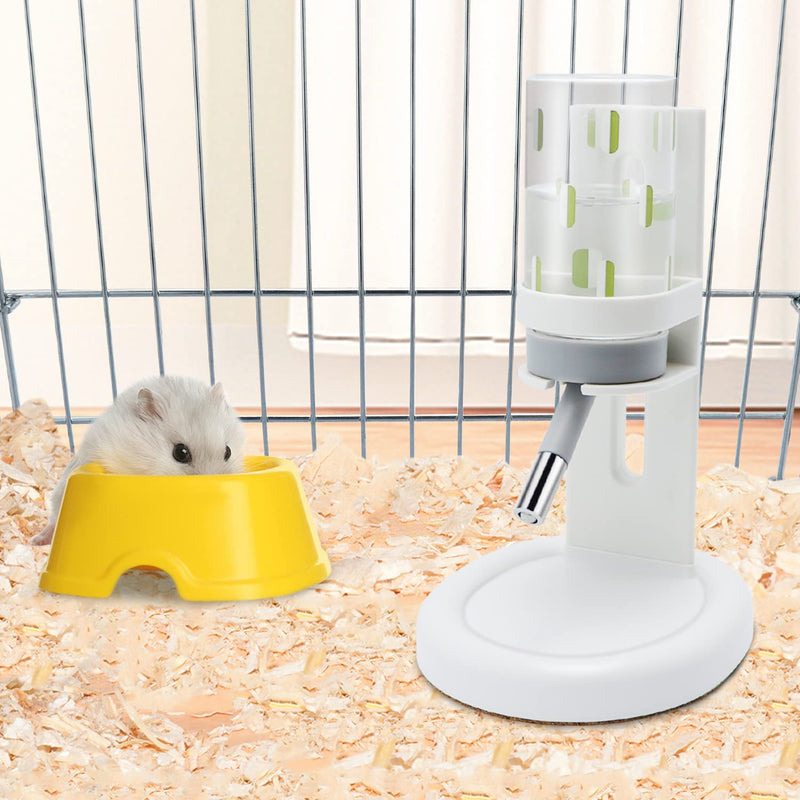 Wontee Hamster Water Bottle with Stand for Dwarf Hamsters Syrian Hamster Mice Gerbils Rats 4oz White - PawsPlanet Australia