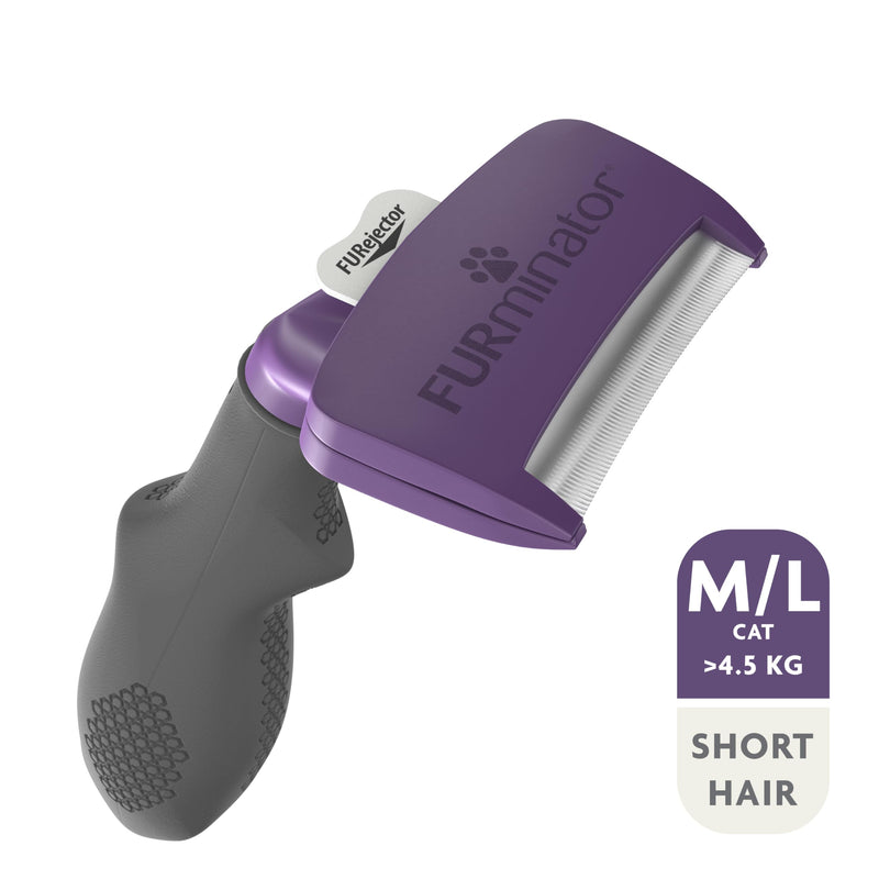 FURminator Undercoat deShedding Tool Cat M/L - Short hair - PawsPlanet Australia