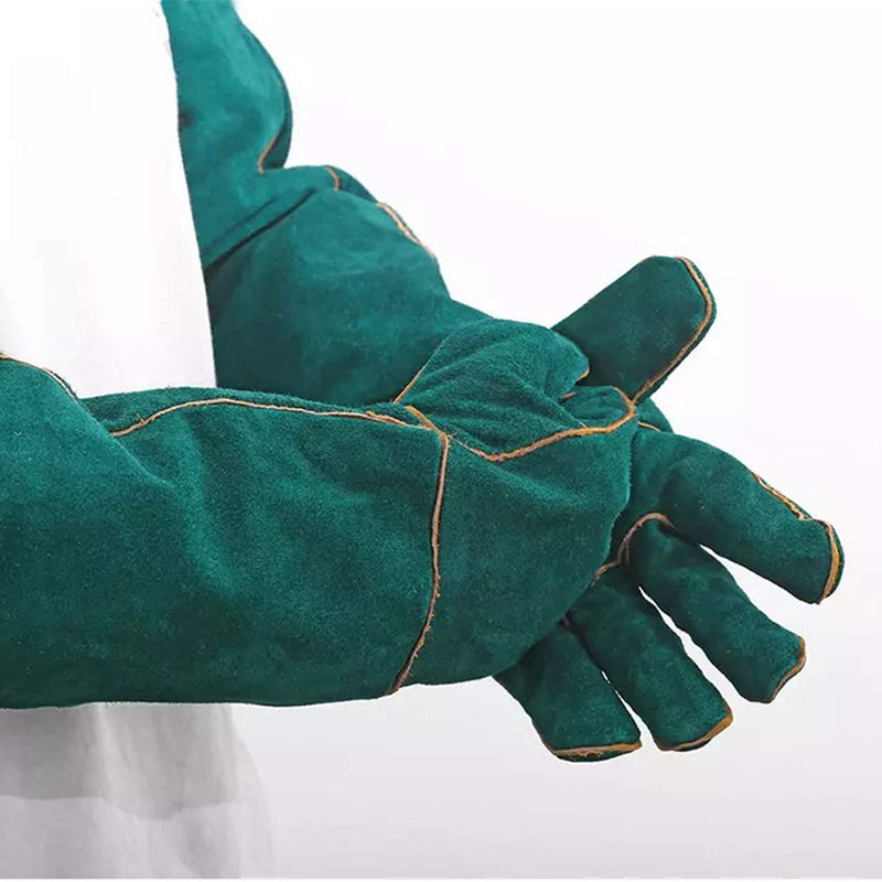 Animal Handling Gloves Bite Proof, 40CM Durable Resistant for Bathing, Grooming, Welding, Dog/Cat/Bird/Snake/Parrot/Lizard/Reptile- Scratch/Bite Protection Gloves, 2 Count (Pack of 1)