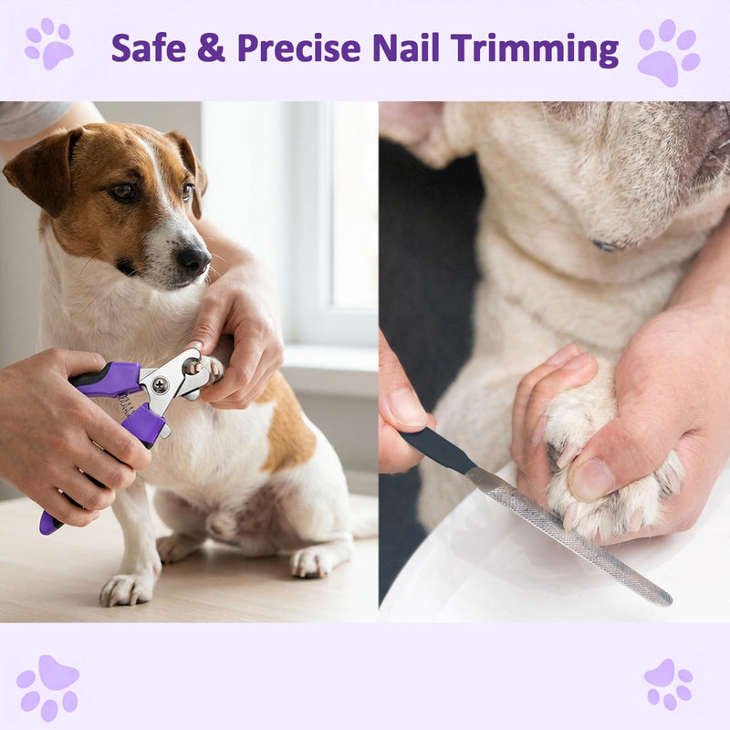 10PCS Dog Grooming Kit & Puppy Bathing Supplies, Dog Washing Kit with Dog Brush, Deshedding Tool, Grooming Gloves, Nail Clippers – Cat Grooming Kit for Long Hair & Rabbit Grooming Kit