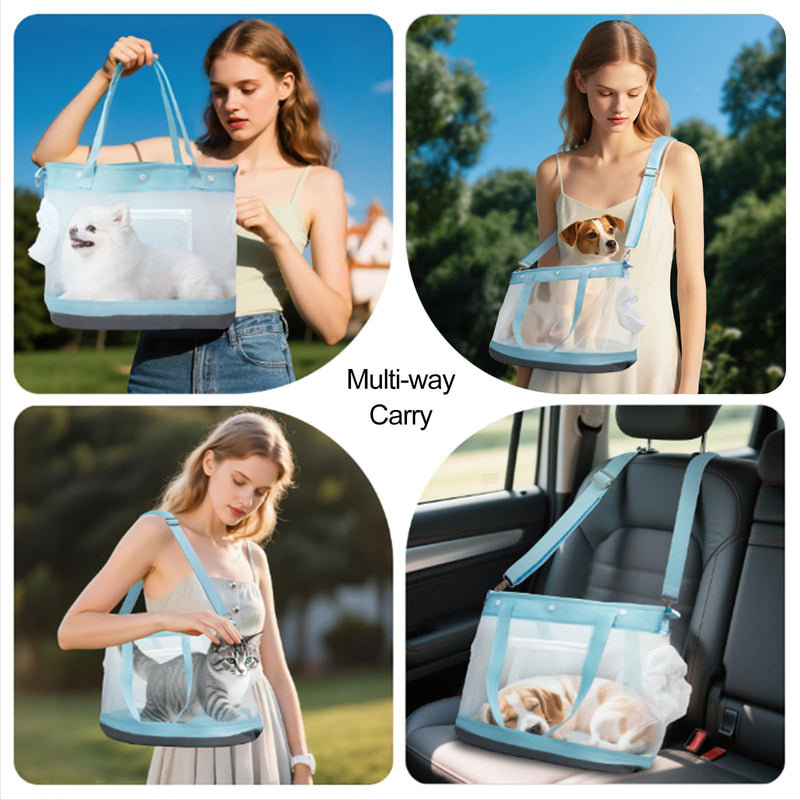 Dog Purse Carrier for Small Dogs Cat Kitty Puppy Rabbit Bunny Dog Cat Bag Carrier for Animals up to 22lbs Soft Sided Collapsible Pet Carrier Sling for Outing Travel Vet-Gray Gray - PawsPlanet Australia