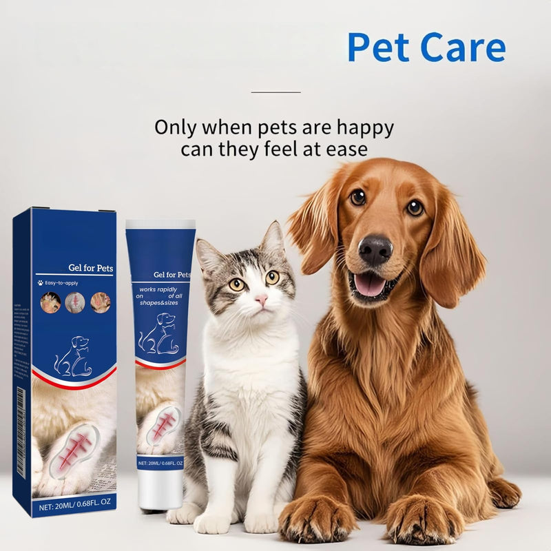 2 pieces of wound ointment for cats and dogs, wound gel for cats, wound ointment for cats, wound ointment for dogs, practical skin care for pets, easy and quick to apply