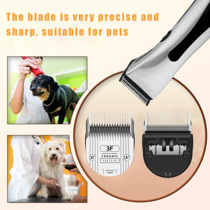 3F Dog Grooming Detachable Ceramic Blade,Compatible with WAHL 5 in 1 Blade for Wahl Arco, Bravura, Chromado, Creativa, Figura, and Motion Clippers. Cut Length 1/2-Inch 13mm 3F - PawsPlanet Australia