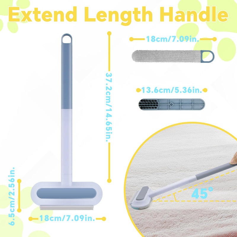 Pet Hair Removal Tool, 4 in 1 Cat and Dog Hair Remover, Gentle on Furniture, Reusable, Washable Cat Hair Remover Brush for Car, Couch, Carpet, Clothes, Window and Laundry - PawsPlanet Australia