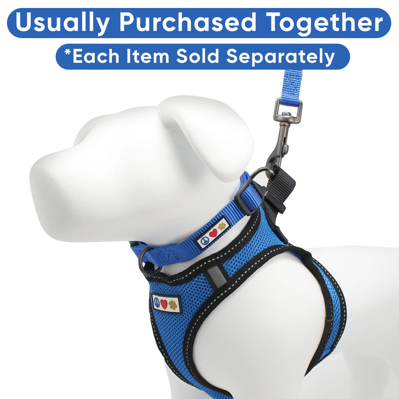 Pawtitas Dog Vest Harness Made with Breathable Air Mesh | All Weather Vest Harness for Small Puppies and Large Cats with Quick-Release Buckle - Small Blue Mesh Dog Harness Small (Pack of 1) - PawsPlanet Australia