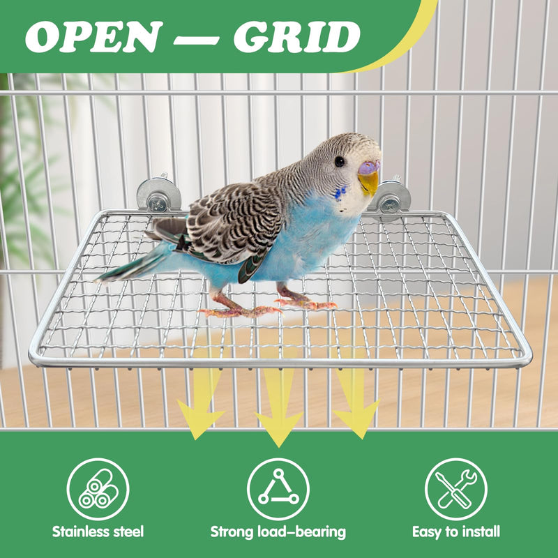 3Pcs Perches for Parakeets?Flat Perches for Bird Cages– Stainless Steel Bird Perch Stand for Parrots,Nail Trimming for Budgies& Quaker Parrots - PawsPlanet Australia