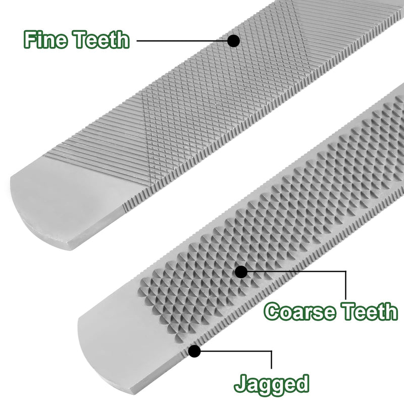 12 Inch Hoof Rasp, Carbon Steel Farrier File Tool, Trimming Tool Horse Rasp with Handle, Suitable for Horse Donkey Cow Goat Animal Hooves 12 inches