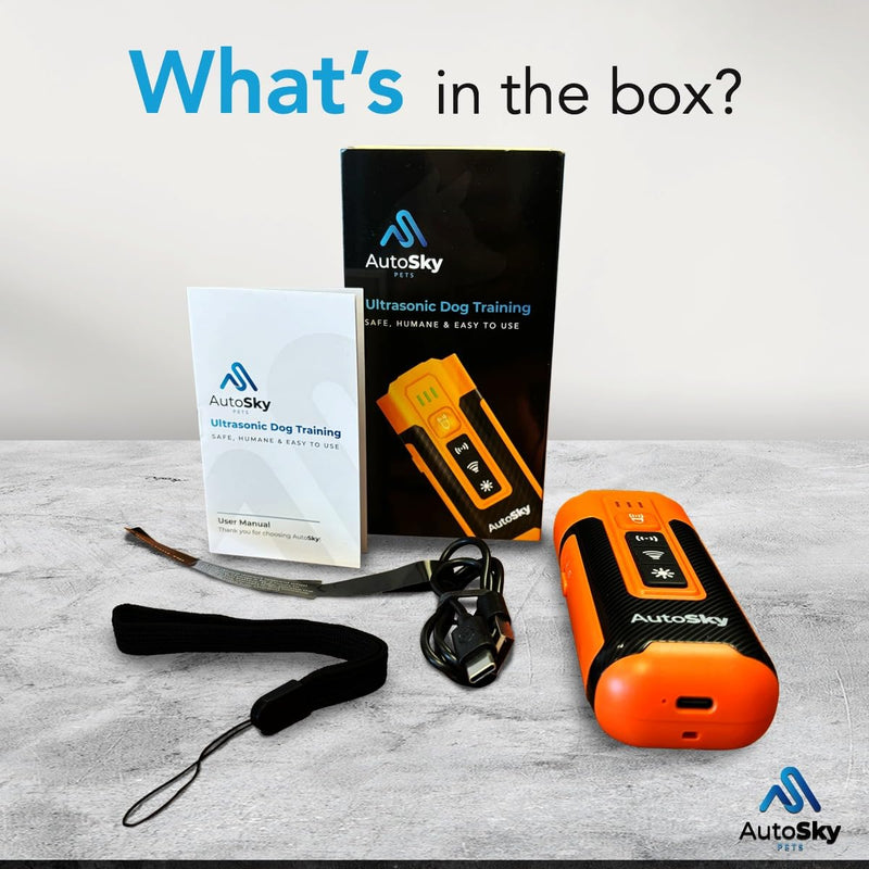 AutoSky Pets Ultrasonic Dog Training Device - No Need to swat or Yell just Point. Long Range and Easy to use - PawsPlanet Australia