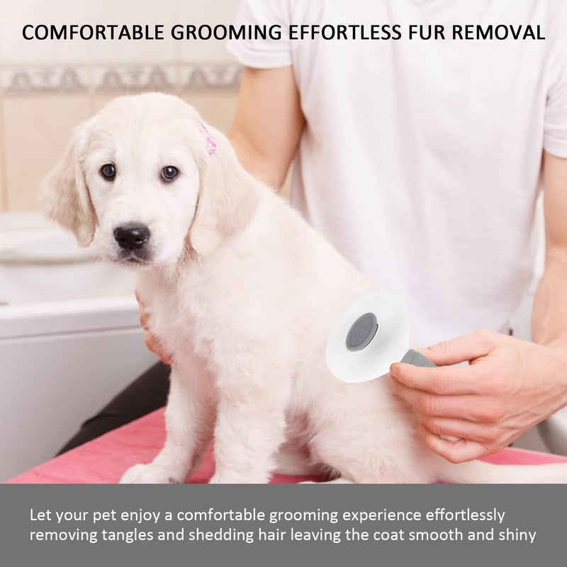 Self Cleaning Slicker Brush for Dogs & Cats Effortlessly Removes Loose Fur & Tangles - PawsPlanet Australia