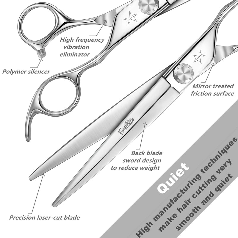 High-end Professional Dog Grooming Scissors/Pet Thinning Shears 7.5 Inches Extremely Very Sharp Made Of Advanced Stainless Steel Alloy By Hand For Dog Cat And Horse Breeder - PawsPlanet Australia