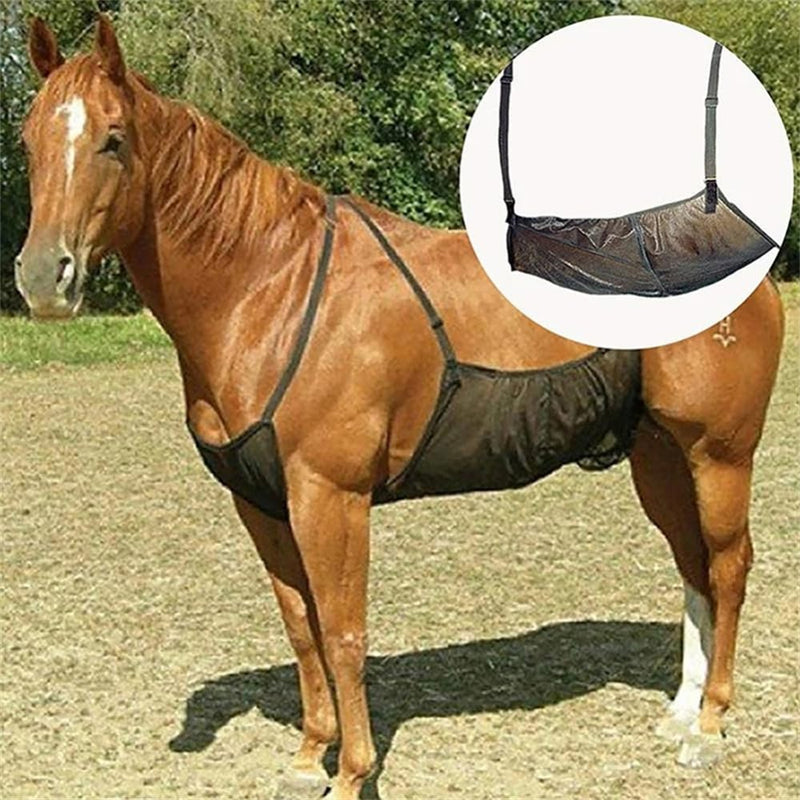 Horse Fly Sheet, Fly Sheet Belly Guard, Horse Ride Fly Sheet Stretch Mesh Rug, Horse Belly Guard for Riding Stable Setting, Mesh Belly Protector with Adjustable Straps As Picture Show - PawsPlanet Australia
