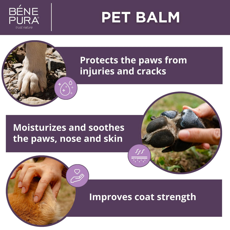 BenePura Dog Paw Balm 1.35 Fl. Oz - Natural Paw Balm for Dogs, Lick Safe and Unscented - Dog Balm for Paws and Nose, Cat Paw Balm, Puppy Paw Balm - Dog Nose Balm, Paw Moisturizer for Dogs - PawsPlanet Australia