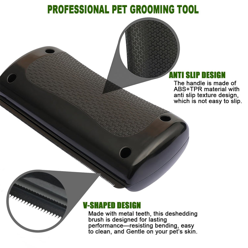 2025 Upgraded Deshedding Dog Brush, Grooming Brush for Dogs & Cats – Pet Hair Removal Tool for Shedding, Matted & Loose Hair – Gentle on Skin with Ergonomic Grip – Works on Rabbits, Horses - PawsPlanet Australia