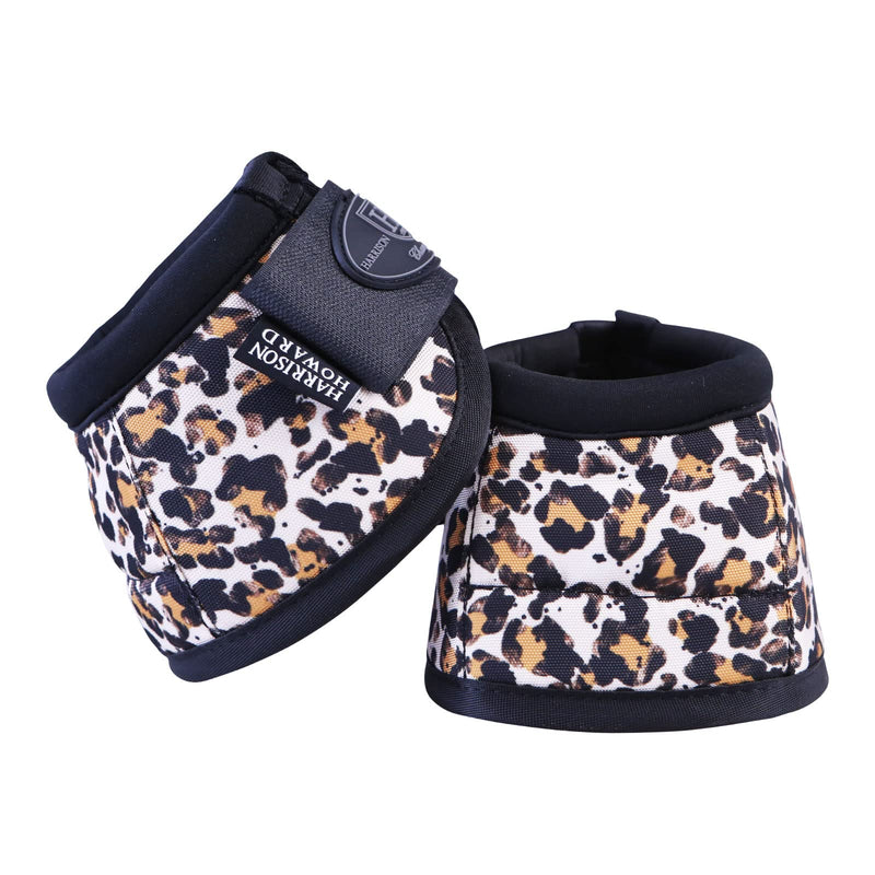 Harrison Howard Horse Bell Boots Overreach Bell Boots No-Turn Bell Boots for Horse-Durable Protective Hoof Boot Full (Large) Leopard Print - PawsPlanet Australia