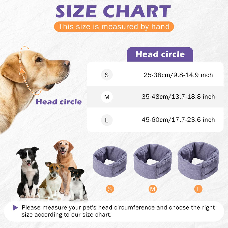 2PCS No Flap Ear Wraps for Dogs,Dog Ear Muffs Noise Protection,Snoods for Dogs Ear Warmer,Dog Headband,Dog Ear Covers for Bath Grooming Force Drying Anxiety Relief,Dog Head Wrap,Dog Calming Hoodie,S S - PawsPlanet Australia