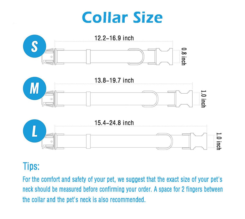 Dog Strap and Dog Collar Set 6.6 Inches with Elegant Leather Look Rose Gold Adjustable 3 Straps for Comfort and Ease (M(13.8-19.7) inch) M(13.8-19.7)inch - PawsPlanet Australia