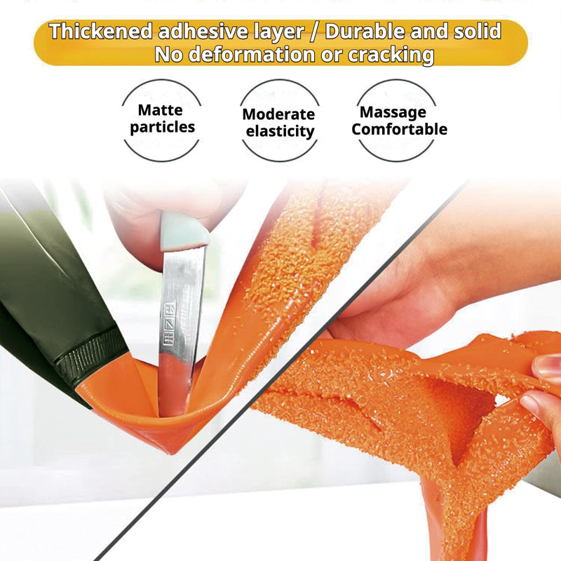 YOFANG Dog Washing Gloves,27.6" Long Rubber Dog Bath Brush, Durable Cat Bite-Proof gloves & Pet Hair Removal Glove with Soft Particles Suitable for Dogs Cats Pet Grooming. Orange - PawsPlanet Australia