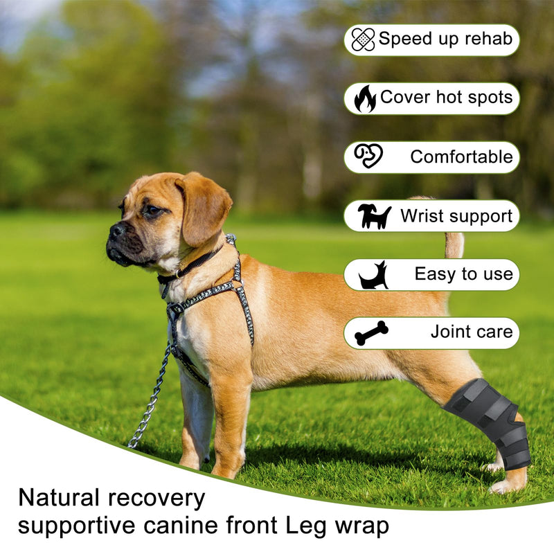 Dog Leg Braces for Rear Leg, Adjustable Dog Leg Sleeve Added Mobility Safety for Active Aging Dogs, Knee Support Straps for Outdoor Adventures Daliy Use Enhanced Stability (1 Pair) - PawsPlanet Australia