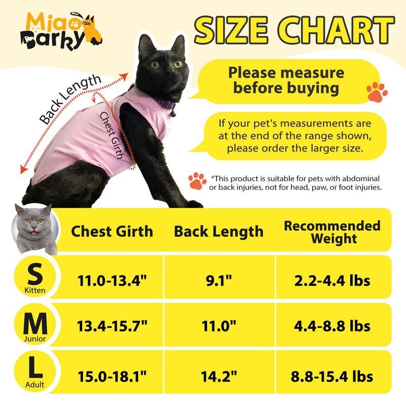 Cat Recovery Suit Female to Prevent Licking Scratching, Kitten Onesie for Cats After Surgery Surgical Abdominal Wound with Adjustable Drawstrings, Cat Cone Alternative S Grey - PawsPlanet Australia