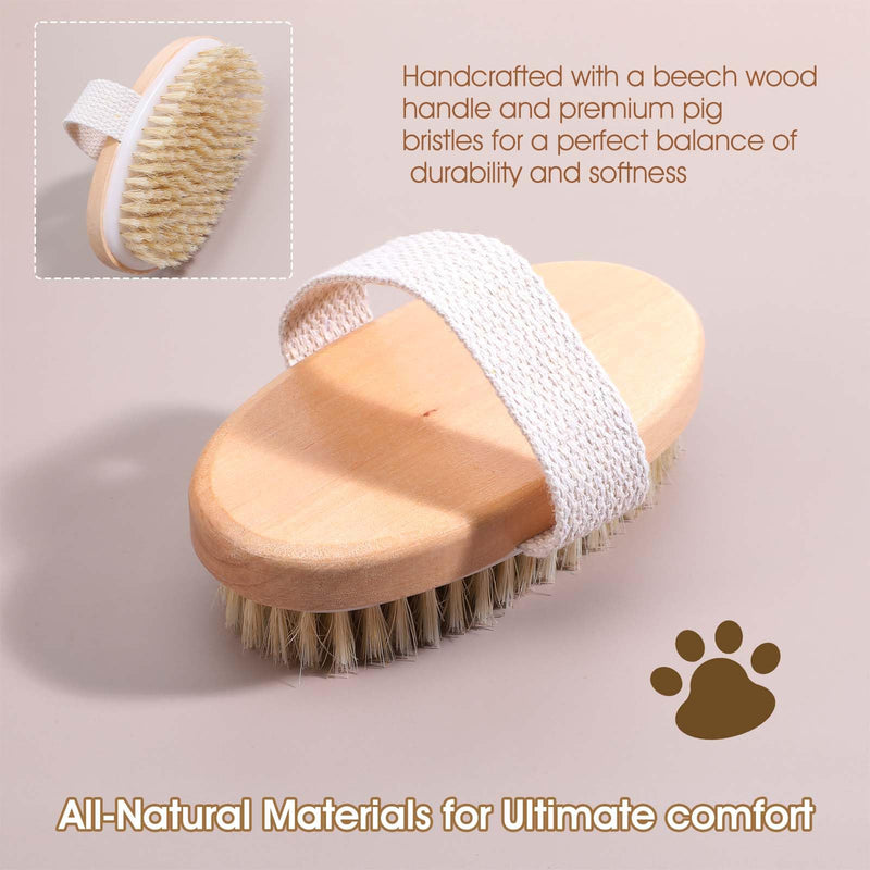 Soft Boar Bristle Pet Brush, Ergonomic Dog Brush Reduces Shedding, Ideal for Daily Gentle Grooming Natural Palm Brushes for Short Haired Dogs & Cats with Non-Slip Band - PawsPlanet Australia