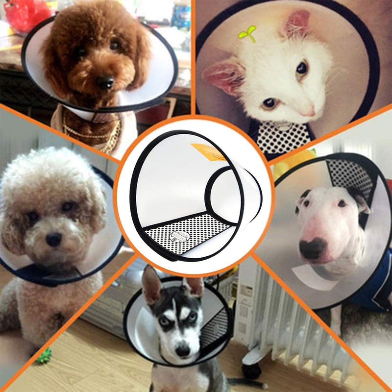 Cat Cone Collar, Pet Cone Dog Recovery Cone for Small Dog Cone After Surgery Anti-Bite Lick Wound Medical, Protective Cat Head Cone Dog Cone Collar Cat E Collar for Cats Puppy(5# Medium) - PawsPlanet Australia