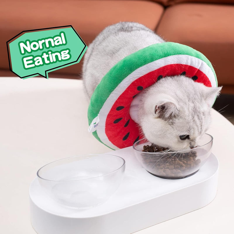 2PCS Cat Recovery Collar - Soft Cone Collar, Cute Sunflower Design, Breathable Cotton Pet Neck Protector, Adjustable & Washable, Pet Medical for Rehabilitation Wound Healing