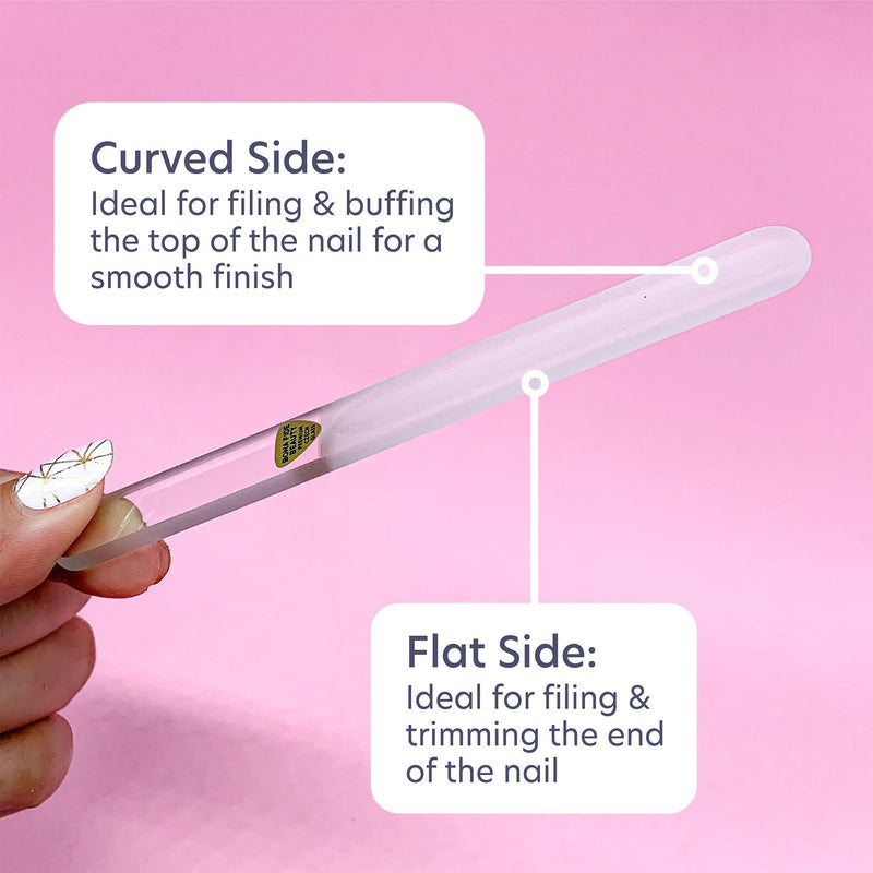 Bona Fide Beauty Pet Nail File Made of Czech Glass, Quiet and Painless Pet Nail Filer for Small Dogs, Cats, Birds, and Rabbits Clear - PawsPlanet Australia