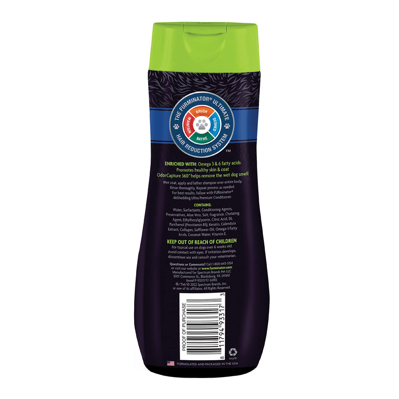 FURminator Ultra Premium deShedding Shampoo for Dogs Helps Reduce Excess Shedding, 16 oz & Ultra Premium deShedding Conditioner for Dogs, Helps Reduce Excess Shedding, 16 oz - PawsPlanet Australia