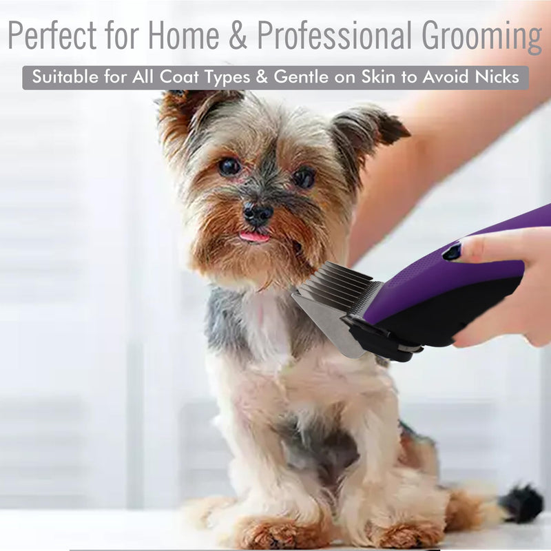 Professional A5-Style Animal Clipper Stainless Steel Color-Coded Snap-on Attachment Guard Guide Comb, 1/8"-1" Compatible with Wahl KM Series Oster A5 Andis Detachable Blade Pet Dog Groomers (#5-5/8") #5-5/8" - PawsPlanet Australia