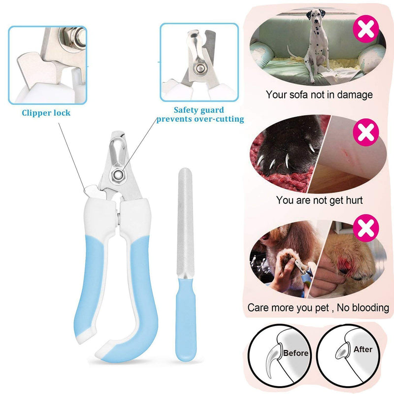 Pet Grooming kit, Professional Rechargeable Cordless Dog Grooming Clippers Kit Low Noise Electric Hair Trimming Clippers Set with Comb Guides, Stain Steel Scissors, Nail Kits and Popular groomi - PawsPlanet Australia