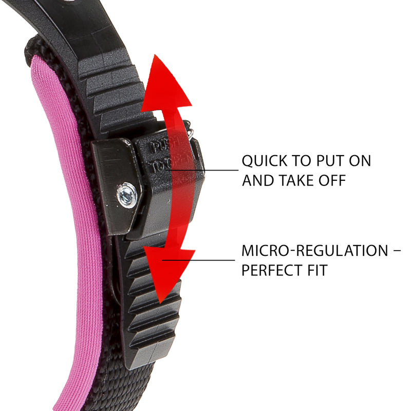 Ferplast Ergofluo Dog Collar, 25-33 cm, Fuchsia - PawsPlanet Australia