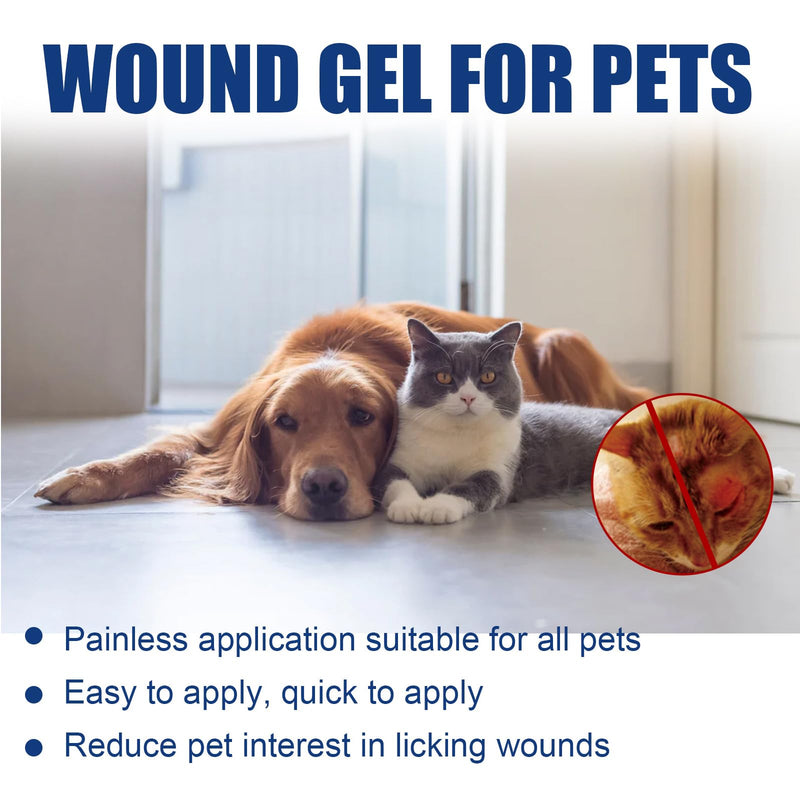 Wound Care Gel for Dogs and Cats, Wound Ointment for Dogs and Cats, Liquid Bandling for Pets, Pet Wound Care Gel, Wound Spray Dog, Wound Gel for Cats, Cats Wound Ointment, 20 ml