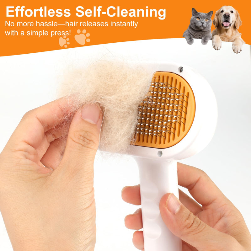 3-in-1 Pet Steam Brush Set for Dogs & Cats, Grooming Comb with Spray, Defur Tool, Water-Assisted Hair Removal, Spritz Brush, Multi-Purpose Kit, Undercoat Rake, Deshedding Brushes, Dematting Brush. 7.8"-Comb+Shampoo - PawsPlanet Australia