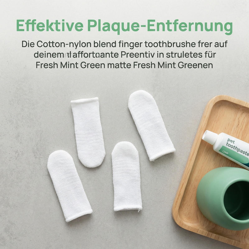 Pack of 16 Finger Toothbrushes Dog Reusable Dental Care Dog Cotton Dog Toothbrush Fingerling for Cats Teeth Cleaning Anti Plaque White