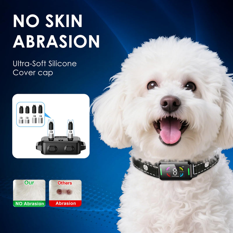 Dog Bark Collar for Large Medium Small Dogs, Smart Automatic AI Bark Collar for Dogs,Effective Anti Barking Training Collar with IP67 Waterproof, 6 Safe Training Modes and 8-Level Sensitivity 1 Pack - PawsPlanet Australia