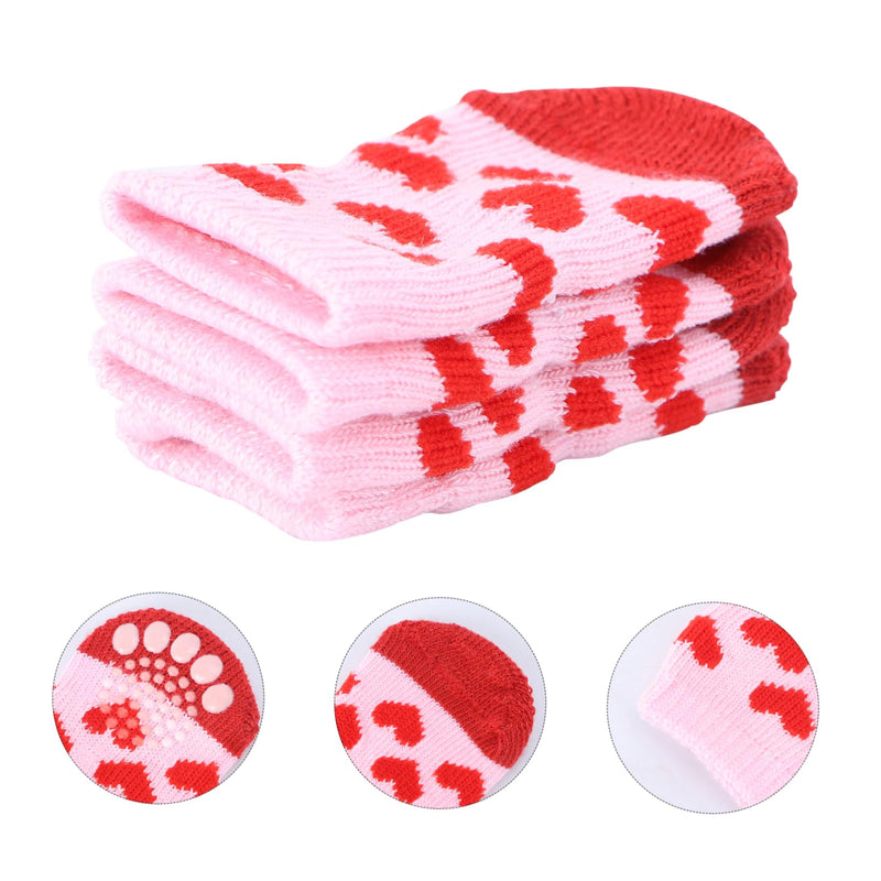 12pcs Cotton Knitted Pet Paw Protectors - Non-Slip Adjustable Claw Covers for Indoor Flooring | Spring Summer Paw Gloves for Cats, Dogs, Tiny Puppies Mx3pcs - PawsPlanet Australia