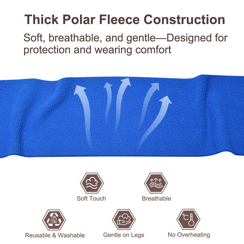 Horse Polo Leg Wraps, Fleece Wraps Elastic Bandages, Comfort Equestrian Standing Wraps, Set of 4, Boot Protection Stable Wraps Supplies (Full 10ft Red) - PawsPlanet Australia