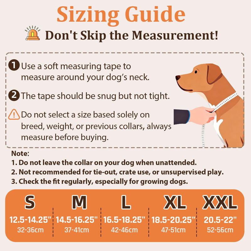 Mayerzon 1.5" Wide Martingale Collar for Large Medium Small Dogs Pitbull German Shepherd, No Pull Reflective Slip Martingale Dog Collar with Buckle Soft Padded for Walking Training(Orange, M) Fall Maple Blaze M: 14.5"-16.25"