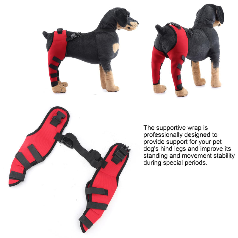 Zerodis Dog Extra Supportive Canine Rear Leg Hock Joint Compression Wrap for Recovery Protection and Sprain and Injury Prevention Ankle Brace with Knee Support for Dogs (XS) Dog Knee Brace - PawsPlanet Australia