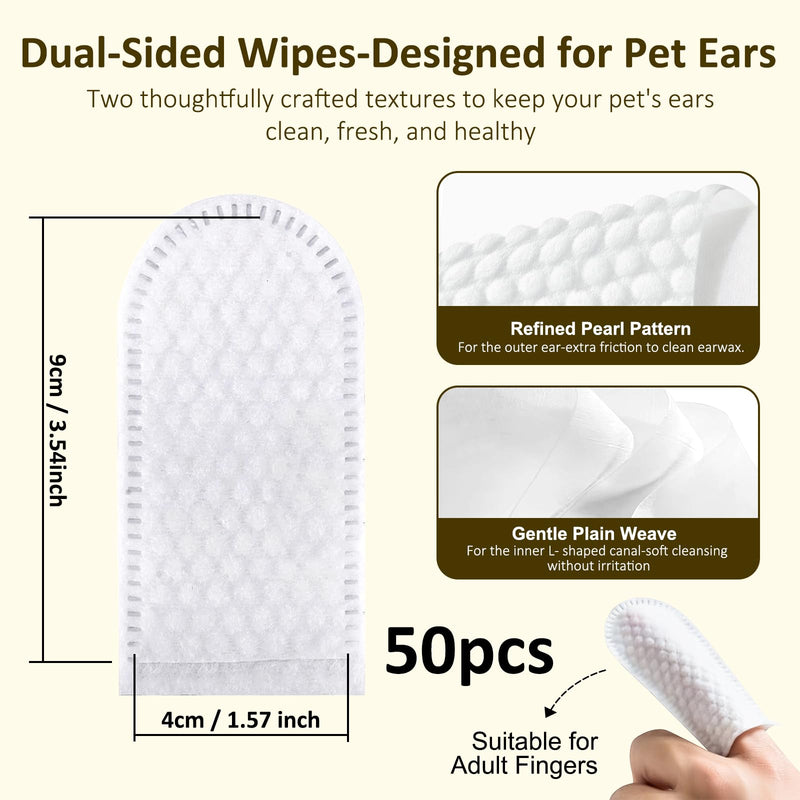 Texsens Pet Backpack(Expandable-Black) & Ear Care Wipes Combo‌ - PawsPlanet Australia