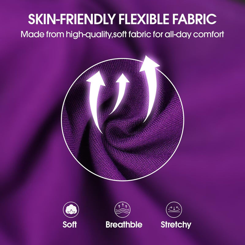 IECOii Surgery Suit for Dogs, Front and Rear Legs, Easy to Fit Medical Dog Suit, Soft Post-OP Sleeve for Dog Legs, Prevents Licking, Post-OP Full Body Suit, Purple, 2XL