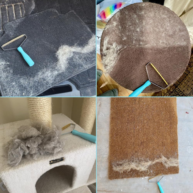 Uproot Cleaner Pro Pet Hair Remover - Special Dog Hair Remover Multi Fabric Edge and Carpet Scraper by Uproot Clean - Cat Hair Remover for Couch, Pet Towers & Rugs - Gets Every Hair! - PawsPlanet Australia