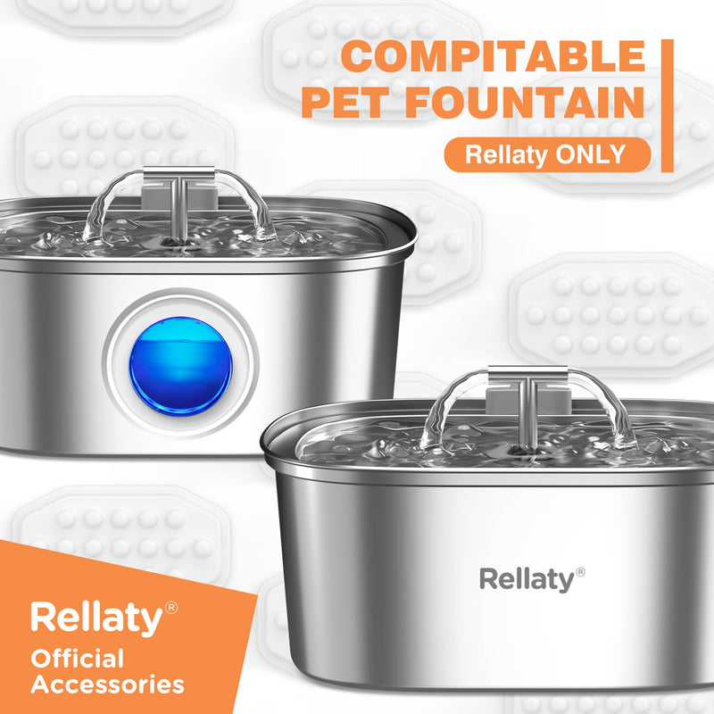 Official Cat Water Fountain Filters Replacement & Pre-Filter Sponges for 3.2L/108oz Automatic Pet Fountain Dog Water Fountain (12 Carbon Filter and 12 sponges) 12 Filters & Sponge - PawsPlanet Australia