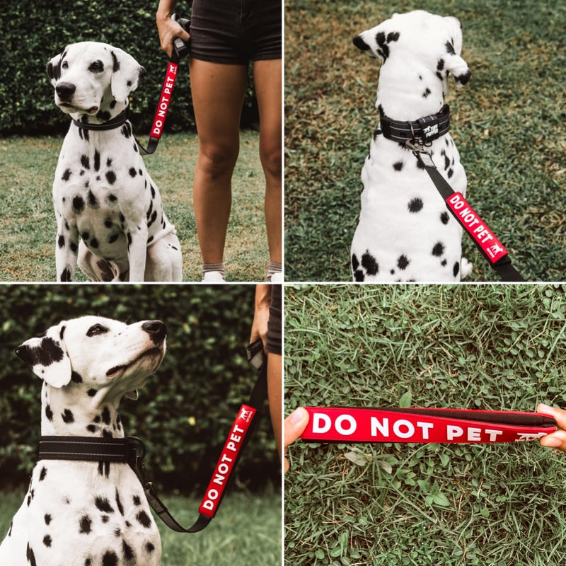 Tuff Pupper Waterproof Leash Sleeve | Fits Any Standard Size 1 Inch Wide Leash | Dual Sided Message | Durable Neoprene & Silicone | Odor & Stink Proof | Easy Secure On & Off (1 Pack, Do Not Pet) Leash Sleeve - 1 Pack - PawsPlanet Australia
