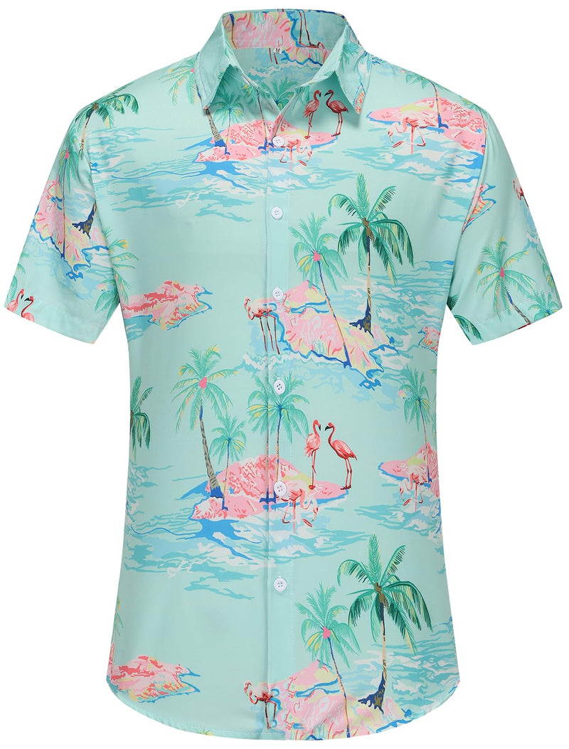 Dog Hawaii Shirts Stylish Hawaiian Themed Pet and Owner Matching Apparel Owner and Pet Shirts are Sold Separately 2XL-(53.6"Bust)-for Parents Green Only for Parents - PawsPlanet Australia