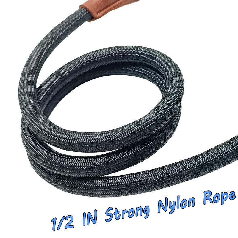 MayPaw Training Tie Down- Short Dog Tether Indoor- Strong Rope Dog Car Leash Seat Belt- 5 Sizes Vehicle Safety Restraint Lead for Small Medium Large Dogs, 33 Inch 33 Inch/84 CM black - PawsPlanet Australia
