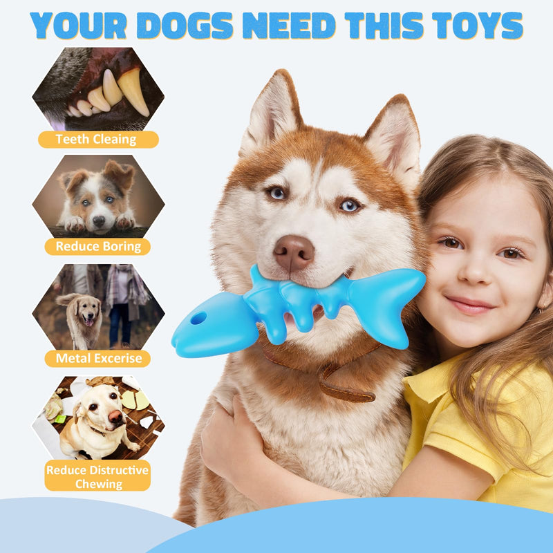 Indestructible Dog Chew Toys for Aggressive Chewers, Tough Dog Bones Toys for Large Dogs, Super Chewer Dog Toys to Keep Them Busy - PawsPlanet Australia
