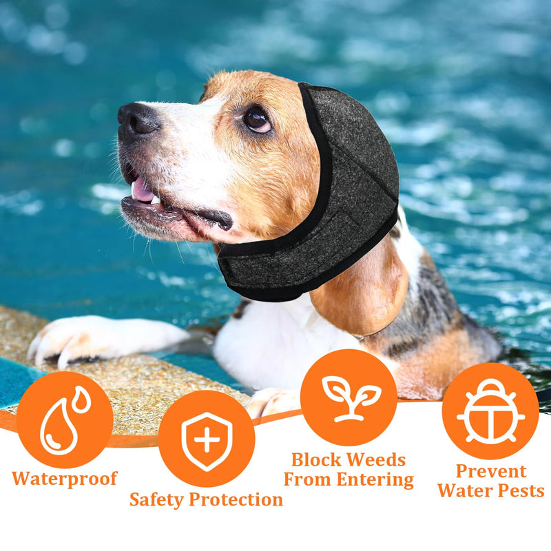 Ear Defenders for Dogs, Noise Cancelling Adjustable Ear Muffs for Dogs, Comfortable Calming Hood for Fireworks, Thunder, Bathing, Grooming(L)