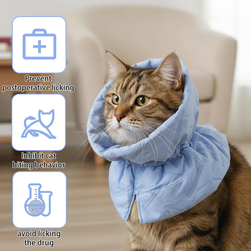 Cat Cone Collar Adjustable Recovery Collar Waterproof Pet Collars Soft Lightweight Breathable After Surgery Kitten Recovery Cones to Stop Licking Pet Elizabethan Collars for Cats Kittens and Puppies